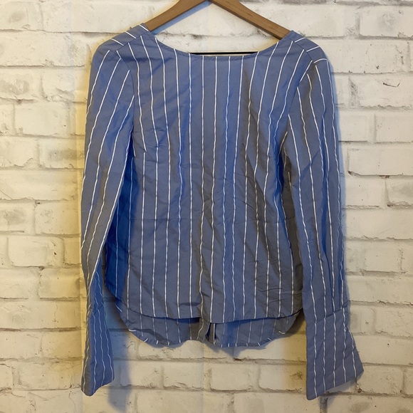 Fate by LFD striped button back blouse - Picture 6 of 6